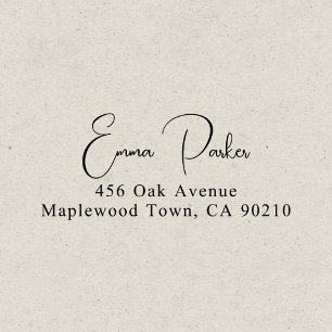 Fancy Handwritten Script Simple Self-inking Stamp