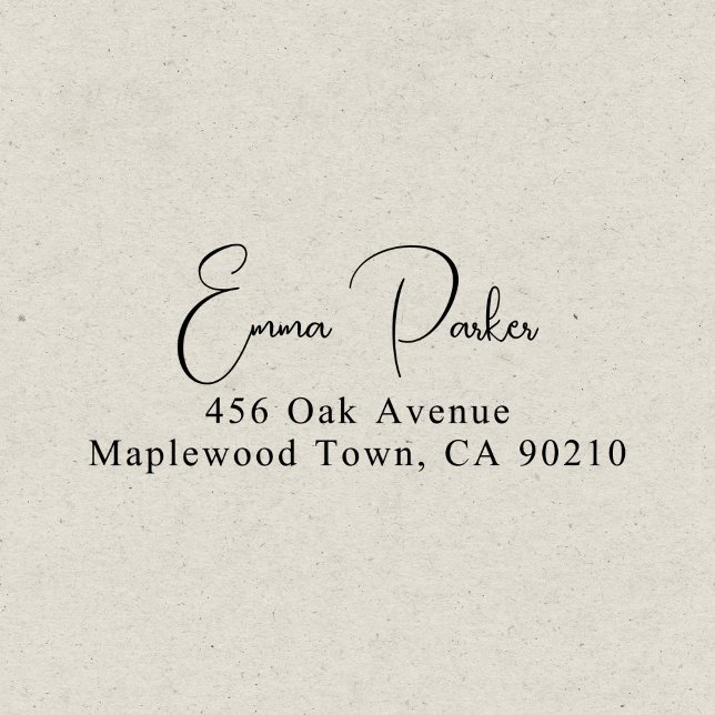 Fancy Handwritten Script Simple Self-inking Stamp (Creator Uploaded)