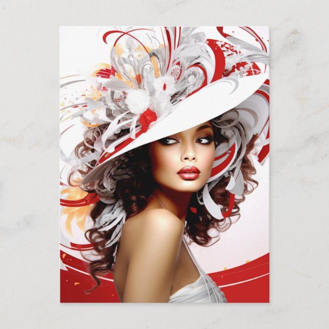 FANCY HAT PARADE #2 POSTCARD (Front)