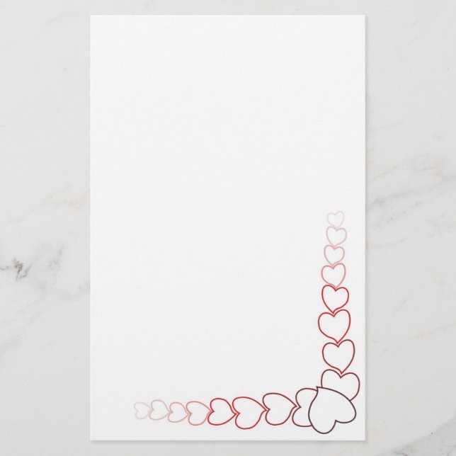 Fancy hearts stationery (Front)