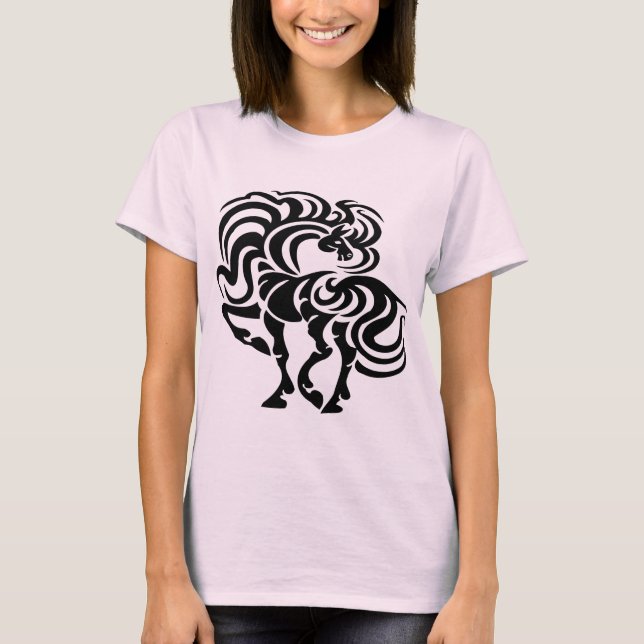 Fancy Horse Design T-Shirt (Front)