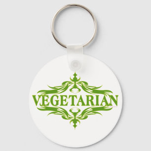 Fancy In Green - Vegetarian Keychain