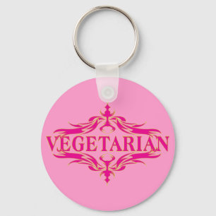 Fancy in Pink - Vegetarin Keychain