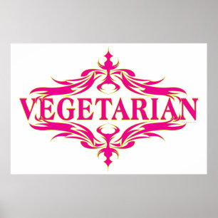 Fancy in Pink - Vegetarin Poster