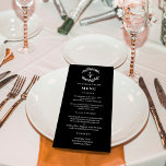 Fancy Initials EDITABLE COLOR Wedding Menu Card<br><div class="desc">Stylish menu card by © berryberrysweet . Printable digital files and matching items are available! Visit our website at berryberrysweet.com for stylish stationery designs and personalized gifts.</div>