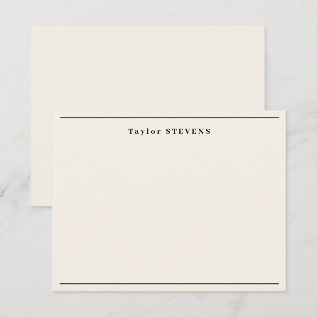 Fancy Ivory Border Card (Front/Back)