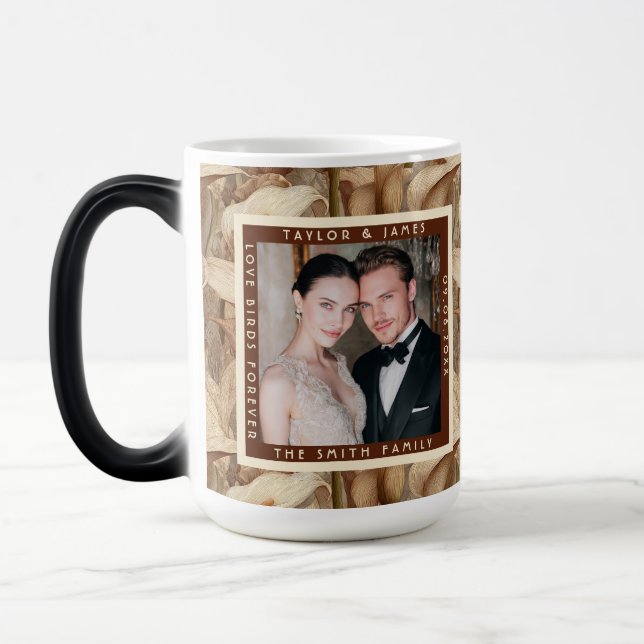 Fancy Ivory Calla Lilies Charm Boho Wedding Magic Mug (Left)