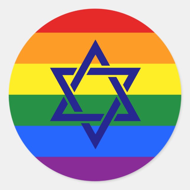 Fancy Jewish Pride Sticker (Front)