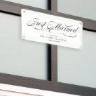 Fancy Just Married Car Banner