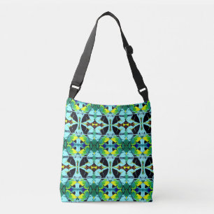Fancy Kaleidoscope Butterfly Image Designed Crossbody Bag