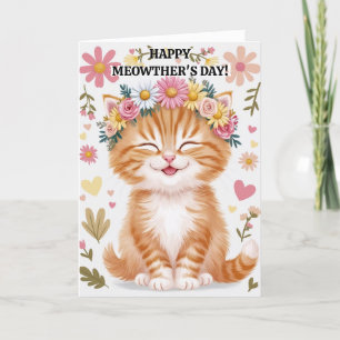 Fancy Kitty Mother's Day Card Pet Mom card