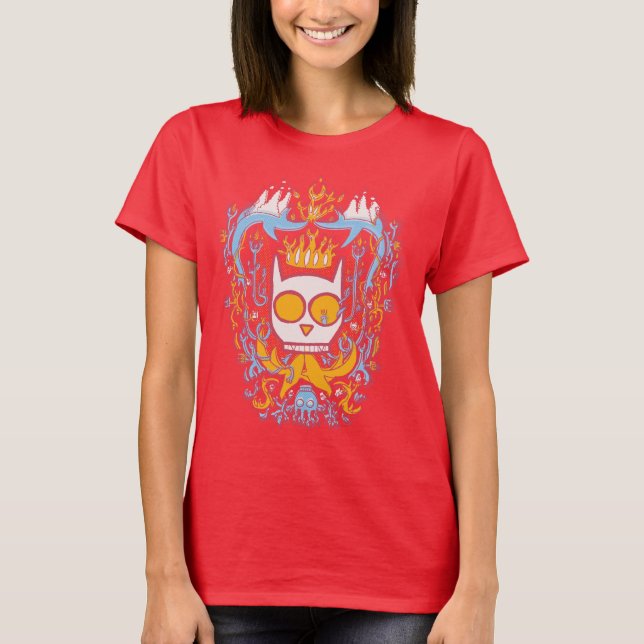 fancy kitty skull T-Shirt (Front)