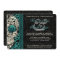 Fancy Lace Sugar Skull Day of the Dead Invite