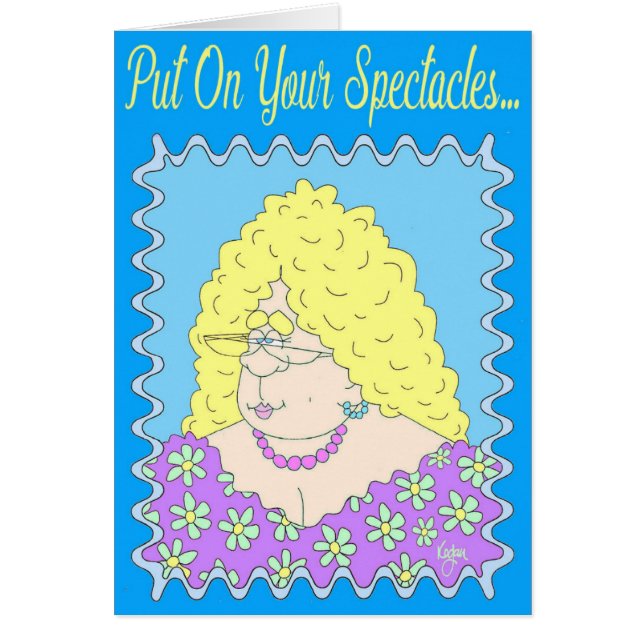 FANCY LADY Birthday Card (Front)