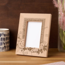 Fancy Laser Etched Picture Frame
