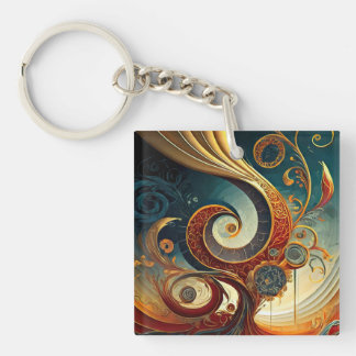 Fancy Latest Design Printed  Keychain