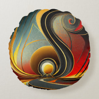 Fancy Latest Design Printed Round Pillow