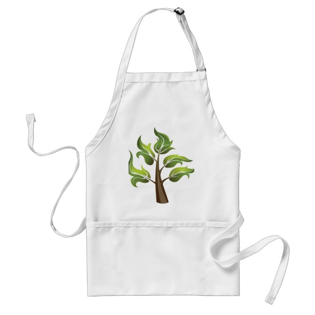 Fancy Leaves Standard Apron (Front)