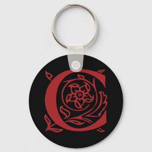 Fancy Letter C Keychain