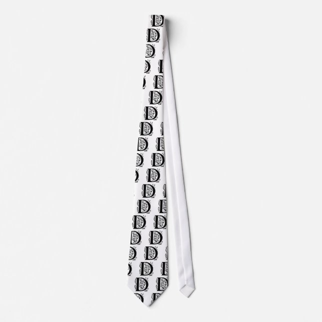 Fancy Letter D Tie (Front)
