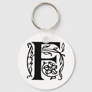 Fancy Letter F Keychain