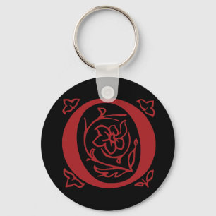 Fancy Letter O Keychain