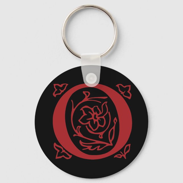 Fancy Letter O Keychain (Front)