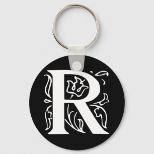 Fancy Letter R Keychain