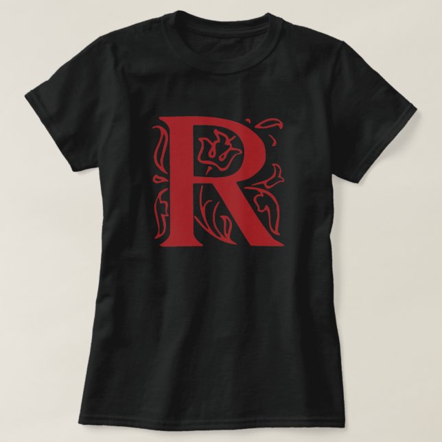 Fancy Letter R T-Shirt (Design Front)