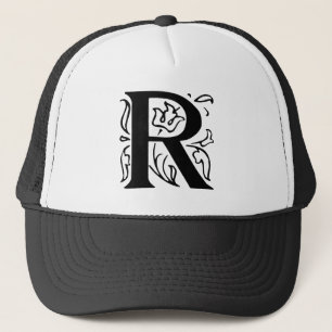 Fancy Letter R Trucker Hat