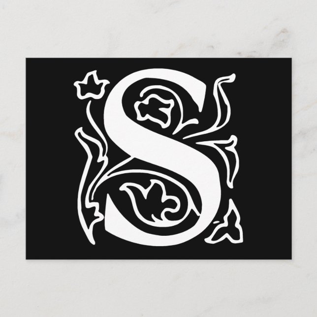 Fancy Letter S Postcard (Front)