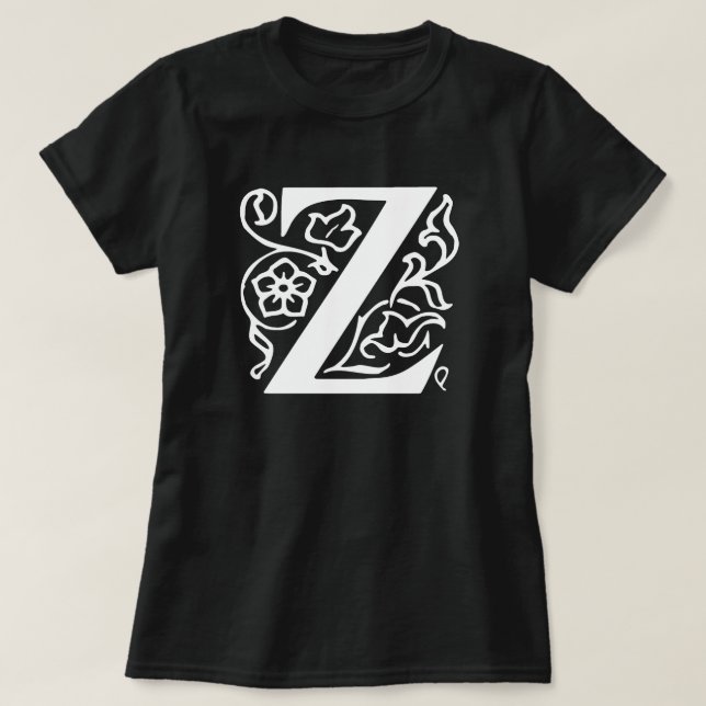 Fancy Letter Z T-Shirt (Design Front)
