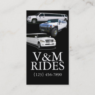Fancy Limousines Driver Services Business Card