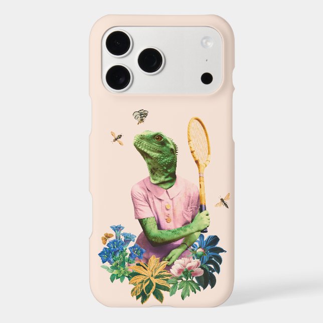 FANCY LIZARD ANIMAL PLAYING TENNIS (Back)