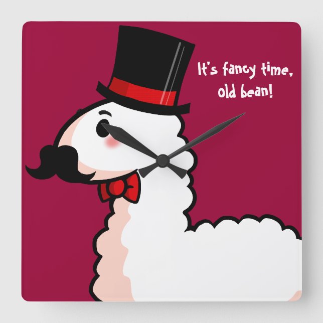 Fancy Llama Clock (Front)