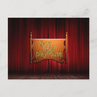 fancy logo postcard