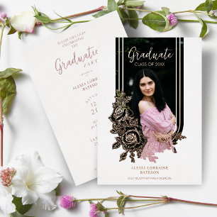 Fancy Luxury Trendy Floral Arch Graduation Party 