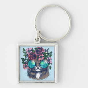 Fancy Maine Coon Keychain