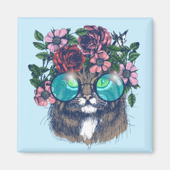 Fancy Maine Coon Magnet (Front)