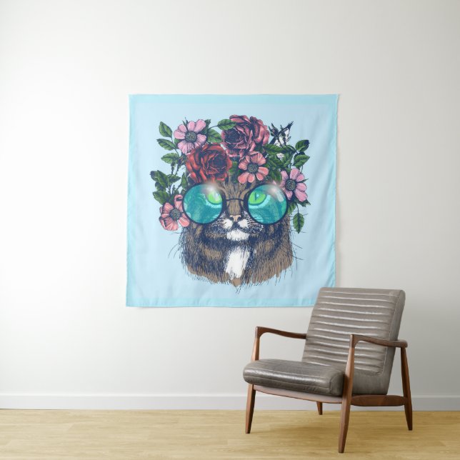 Fancy Maine Coon Tapestry (In Situ)