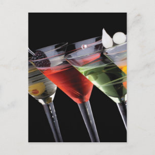 Fancy Martinis Postcard