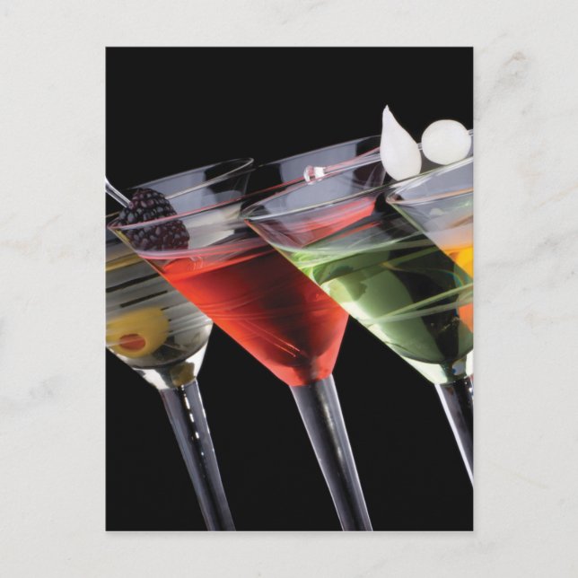 Fancy Martinis Postcard (Front)