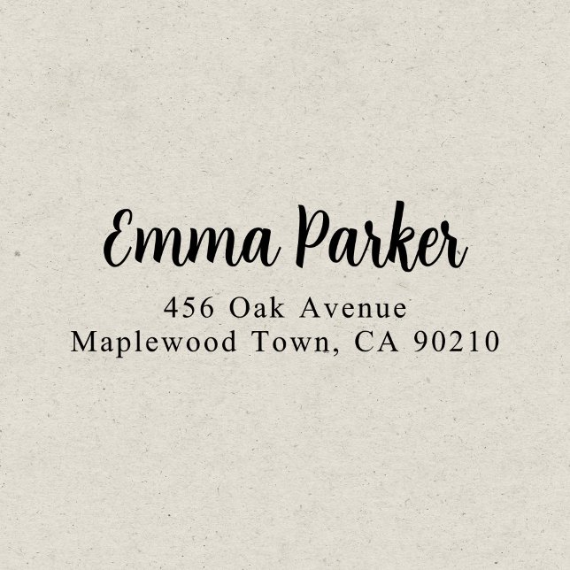 Fancy Modern Script Calligraphy Simple Self-inking Stamp (Creator Uploaded)