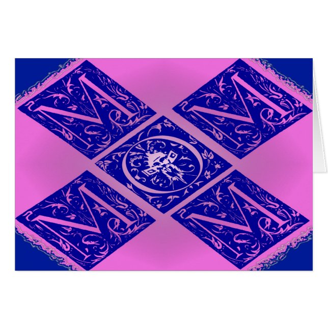 Fancy Mom Text in Blue and Purple (Front Horizontal)