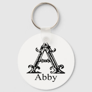 Fancy Monogram: Abby Keychain