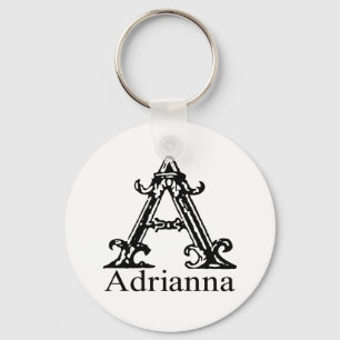 Fancy Monogram: Adrianna Keychain