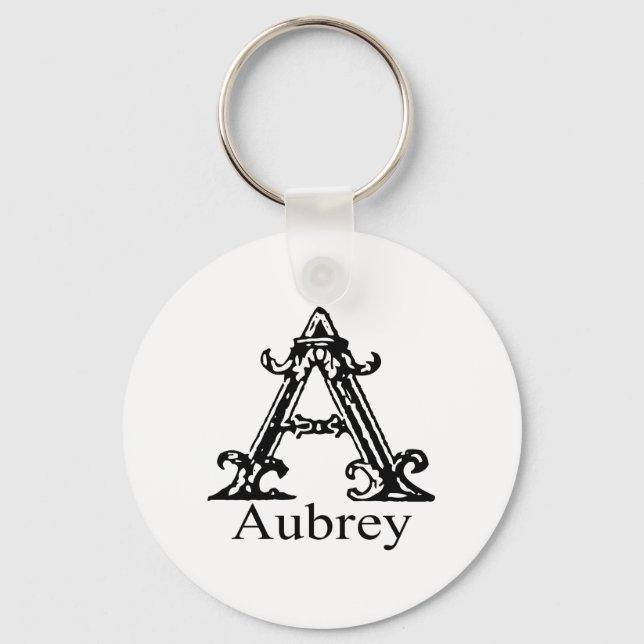 Fancy Monogram: Aubrey Keychain (Front)