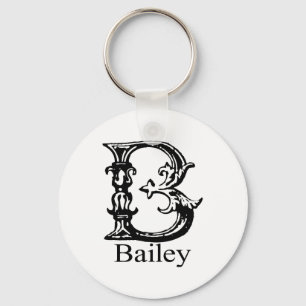 Fancy Monogram: Bailey Keychain