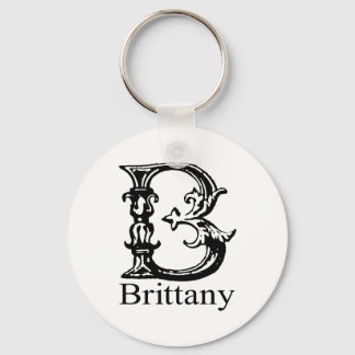 Fancy Monogram: Brittany Keychain