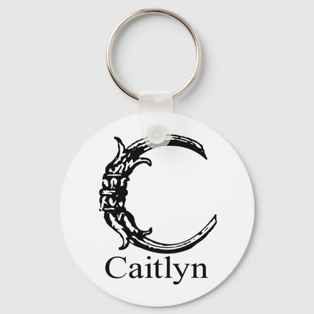 Fancy Monogram: Caitlyn Keychain (Front)